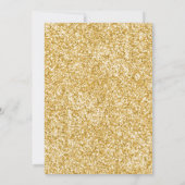 Blumengeburtstag Einladung Girl Pink Gold Rose (Rückseite)