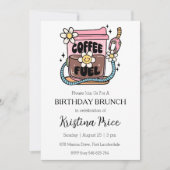 Blumengeburtstagsfeier Einladung (Vorderseite)