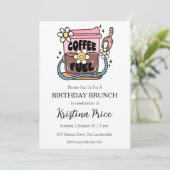 Blumengeburtstagsfeier Einladung (Stehend Vorderseite)