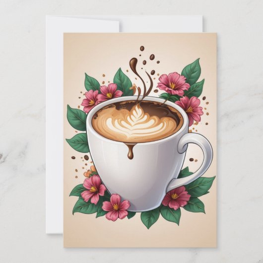 Blumengeburtstagsfeier Einladung (Vorderseite)