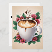 Blumengeburtstagsfeier Einladung (Vorne/Hinten)