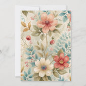 Blumengeburtstagsfeier Einladung (Rückseite)