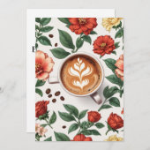 Blumengeburtstagsfeier Einladung (Vorne/Hinten)