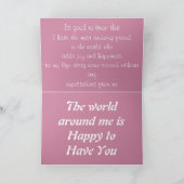 Blumengeburtstorte für Ihre/Mädchen Kunstdrucken Karte (Innenseite)