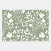 Blumengefilde Träume Botanische Silhouetten Geschenkpapier Set (Vorderseite 3)