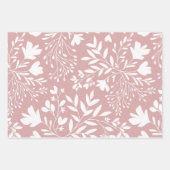 Blumengefilde Träume Botanische Silhouetten Geschenkpapier Set (Vorderseite 2)