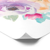 Blumengeflecht Bouquet Poster II (Ecke)