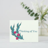 Blumengeflecht Feiertagspostkarte (Stehend Vorderseite)