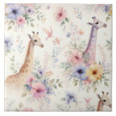 Blumengeflecht Giraffe Fliesendesign Fliese (Vorderseite)