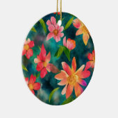 Blumengeflecht Keramik Ornament (Rechts)