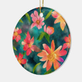Blumengeflecht Keramik Ornament (Links)