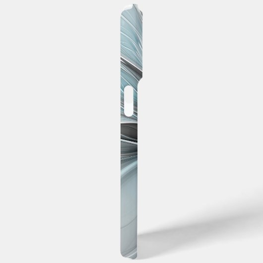 Blumengeflecht Moderne Abstrakte Blume Blau Grau Case-Mate iPhone Hülle (Rückseite / Rechts)