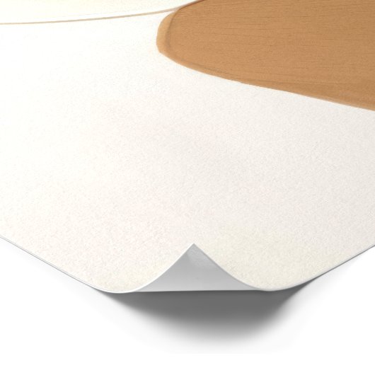 Blumengeflecht Moderne Boho Print Poster (Ecke)