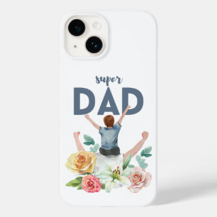 Blumengeflecht-Super-Vater-Design Case-Mate iPhone 14 Hülle