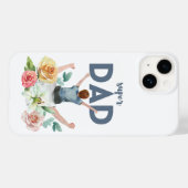 Blumengeflecht-Super-Vater-Design Case-Mate iPhone Hülle (Rückseite (Horizontal))