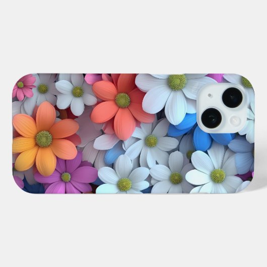 Blumengehäuse mit farbenfrohen Blume Case-Mate iPhone Hülle (Rückseite (Horizontal))