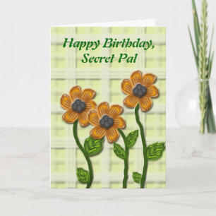 Blumengeheimnis Pal Birthday Karte