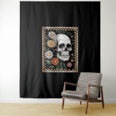 Blumengeist Herbst Boho Halloween 2 Wandteppich (Beispiel)