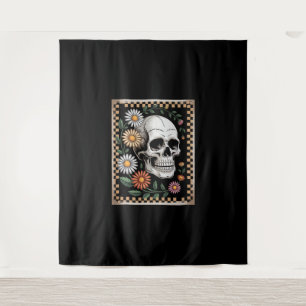 Blumengeist Herbst Boho Halloween 2 Wandteppich