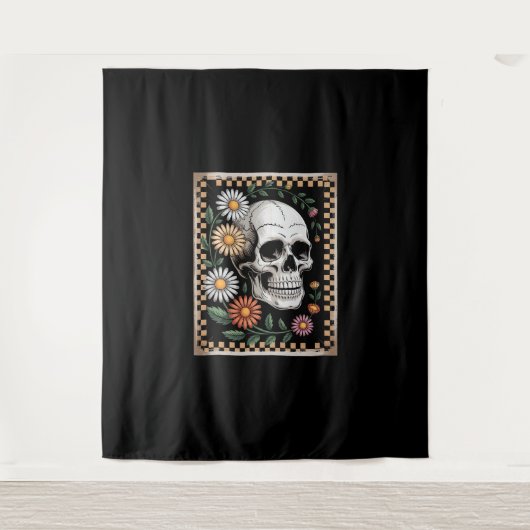 Blumengeist Herbst Boho Halloween 2 Wandteppich (Vorderseite)