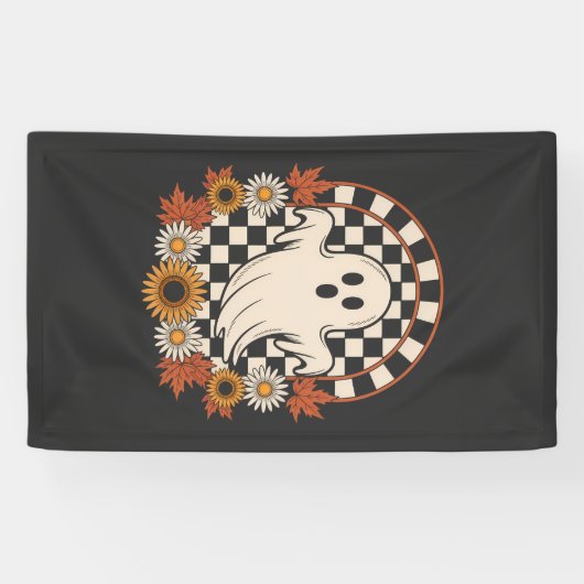 Blumengeist Herbst Boho Halloween Banner (Horizontal)
