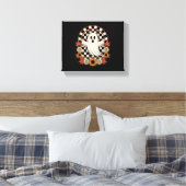 Blumengeist Herbst Boho Halloween Leinwanddruck (Insitu (Schlafzimmer))