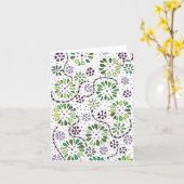 Blumengekritzel-Anmerkungskarte Karte (Gelbe Blume)