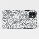 Blumengekritzel Case-Mate iPhone Hülle (Rückseite (Horizontal))
