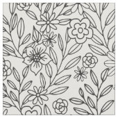 Blumengekritzel-Färbung Stoff (Nahaufnahme)