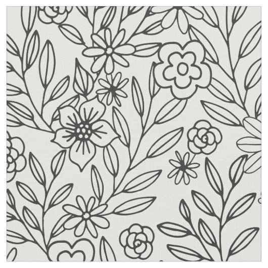 Blumengekritzel-Färbung Stoff (Nahaufnahme)