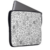 Blumengekritzel Laptopschutzhülle (Vorne Rechts)