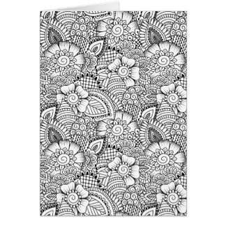 Blumengekritzel-Muster