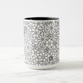 Blumengekritzel Tasse (Zentrum)