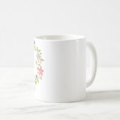 Blumengel Herz Form Foto Niedlich Kaffeetasse (VorderseiteRechts)
