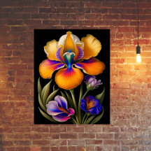 Blumengelb Botanische Illustration