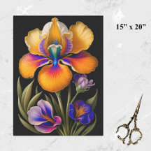 Blumengelb Botanische Illustration