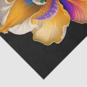 Blumengelb Botanische Illustration Seidenpapier (Detail)