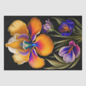 Blumengelb Botanische Illustration Seidenpapier (Vorderseite)