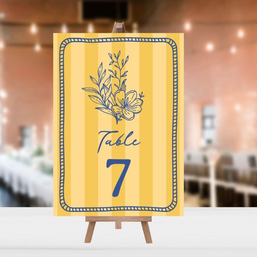 Blumengelb Einladung