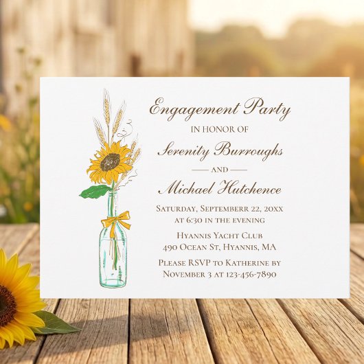 Blumengelb-Garten Blumenverleihungsparty Einladung