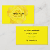 Blumengelb Moderner farbenfroher Veranstaltungspla Visitenkarte (Vorne/Hinten)