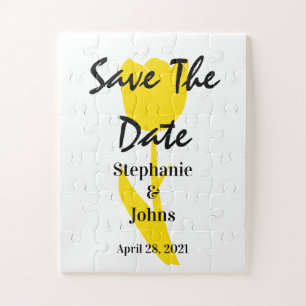 Blumengelb Tulips kundenspezifisch Puzzle