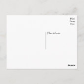 Blumengelbe Blume, Liebe, Danke Postkarte (Rückseite)