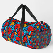 Blumengelbe Blumen Muster-13075 Duffle Bag (Rechte Ecke)