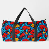 Blumengelbe Blumen Muster-13075 Duffle Bag (Rückseite)