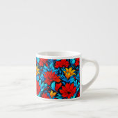 Blumengelbe Blumen Muster-13075 Espressotasse (Rechts)
