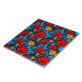 Blumengelbe Blumen Muster-13075 Fliese (Seite)