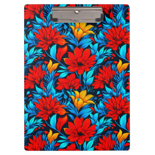 Blumengelbe Blumen Muster-13075 Klemmbrett