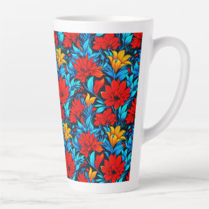 Blumengelbe Blumen Muster-13075 Milchtasse