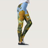 Blumengelbe Landschaft Blüte Blume Leggings (Rechts)